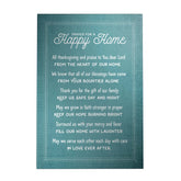 Words That Inspire Decoposter: Prayer For A Happy Home